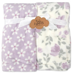Bulk Baby Plush Themed Blankets 2-Pack 36" x 30"