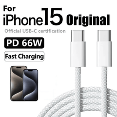 66W Fast Charger 6A USB C to Type C Cable For Apple - WHOLESALE USA SUPPLY