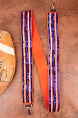 SALE! Viola Orange and Purple Sequin and Seed Bead Bag Strap