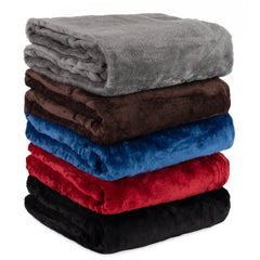 Teddy Fleece Bulk Throw Blankets 50" x 60"