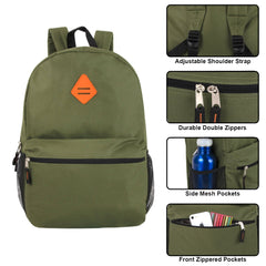 19-Inch Bulk Lash Tab Backpack w Side Mesh Pockets