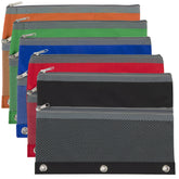 Bulk 3-Ring Binder Pencil Case with Mesh Pocket