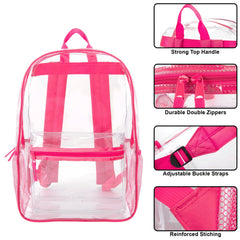 17-Inch Bulk Classic Clear Backpack - Girls Colors