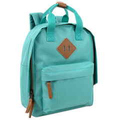 12-Inch Bulk Squared Mini Backpack with Twin Handle - 8 Colors
