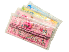 Animal Themed Zip Pencil Case Stationery Set