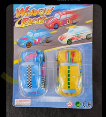 STICKY WINDOW CAR RACERS (Sold by the dozen) -* CLOSEOUT NOW 50 CENTS