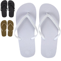 Women's Bulk Flip Flops - 3 Color Assortment (Shades May Vary)