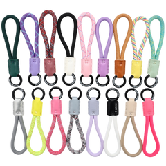 Leather Nylon Rope Keychain (Deliver in 4-6 weeks)