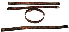 HIPPIE RETRO ( SMILE PEACE) FIMO DESIGN LEATHER PAINTED BRACELETS (Sold by the dozen) *- CLOSEOUT NOW 50 CENTS EA