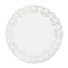 White Round Paper Doilies 12" (12 PACK)