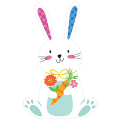 Bunny With Carrot Cutout 11" (EACH)
