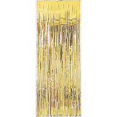 Gold Foil Metallic Curtain 3' x 8' (EACH)