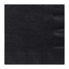 Dinner Napkins - Black 8" (40 PACK)