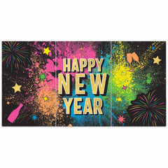 Countdown Glow Happy New Year Banner 33.5" x 65" (EACH)