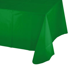 Plastic Table Cover - Festive Green 54" x 108" (EACH)