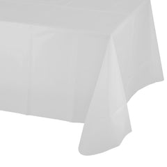 Plastic Table Cover - White 54" x 108" (EACH)