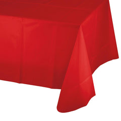 Plastic Table Cover - Red 54" x 108" (EACH)
