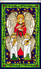 HEAVENLY ANGELS 3' X 5' FLAG (Sold by the piece)