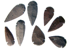 HICKORYITE STONE LARGE 2 TO 3 INCH ARROWHEADS ( sold by piece)