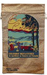 BRITISH COLUMBIA MARIJUANA BURLAP BAG ( sold by the piece )