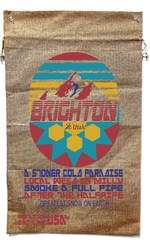 BRIGHTON UTAH BURLAP BAG ( sold by the piece )