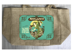 LA FRANCAISE MARIJUANA BURLAP TOTE BAG ( sold by the piece )