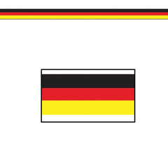 German Flag Poly Decor Material 50' (EACH)