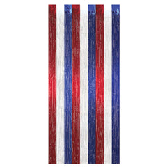 Red White and Blue Mylar Curtain 8' x 3' (EACH)