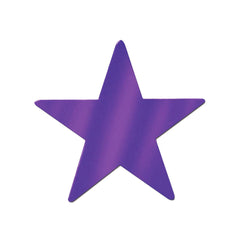 Foil Star Cutout - Purple 5" (EACH)