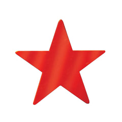 Foil Star Cutout - Red 5" (EACH)