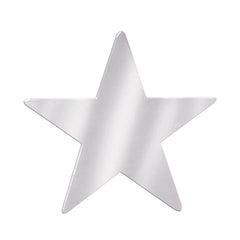 Foil Star Cutout - Silver 9" (EACH)
