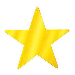 Foil Star Cutout - Gold 12" (EACH)