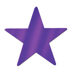 Foil Star Cutout - Purple 12" (EACH)