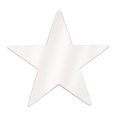 Foil Star Cutout - White 12" (EACH)