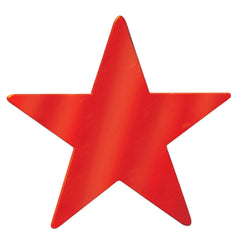 Foil Star Cutout - Red 15" (EACH)