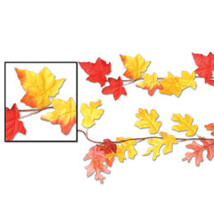 Autumn Leaf Garland Assorted 6' (EACH)