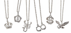 LARGE BLING BLING METAL NECKLACE (sold by piece or dozen)