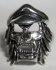 VAMPIRE BIKER SKULL WITH HAT BIKER RING ( sold by the piece )