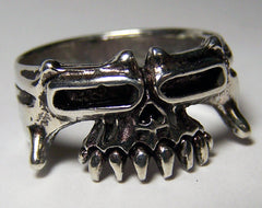 HALF TRIBAL SKULL BIKER RING (Sold by the piece) * *- CLOSEOUT AS LOW AS $ 2.50 EA