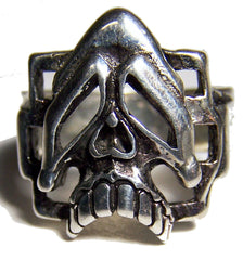 MELTING SKULL HEAD BIKER RING (Sold by the piece) * *- CLOSEOUT AS LOW AS $ 2.95 EA