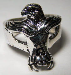 MIXED EAGLE WITH SKULL BIKER RING (Sold by the piece) *