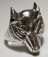WOLF HEAD DELUXE BIKER RING (Sold by the piece) *