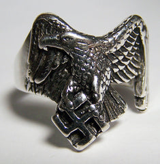 EAGLE HOLDING BIKER RING (Sold by the piece)