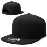 Flat Baseball Cap Plain Blank Snapback Adjustable Hat
