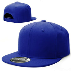 Flat Baseball Cap Plain Blank Snapback Adjustable Hat