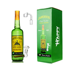 12" Jamerson Liquor Bottle 420 High with 14mm Male Bowl and 14mm Male Banger