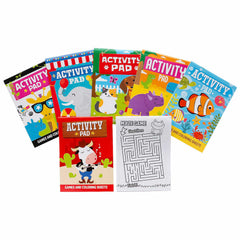 Games and Coloring Sheets Activity Pad Assortment 7" (DZ)