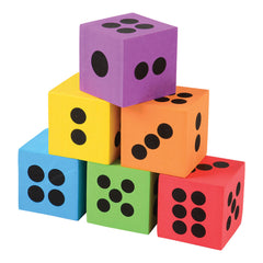 Foam Dice - Jumbo Assortment 2.5" (DZ)