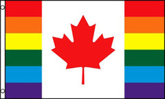 CANADA RAINBOW 3 X 5 FLAG ( sold by the piece )