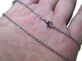 DELUXE STAINLESS STEEL SILVER 24 INCH ROLO LINK CHAIN NECKLACE ( sold by the piece or dozen )